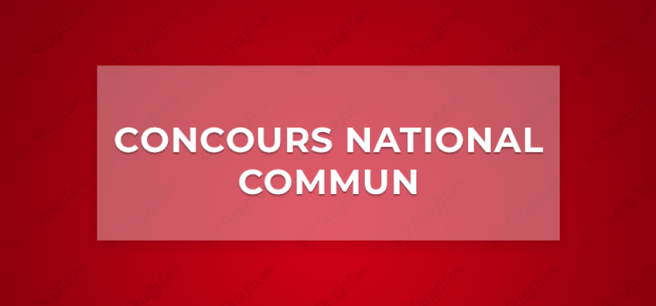 CNC Concours National Commun Maroc