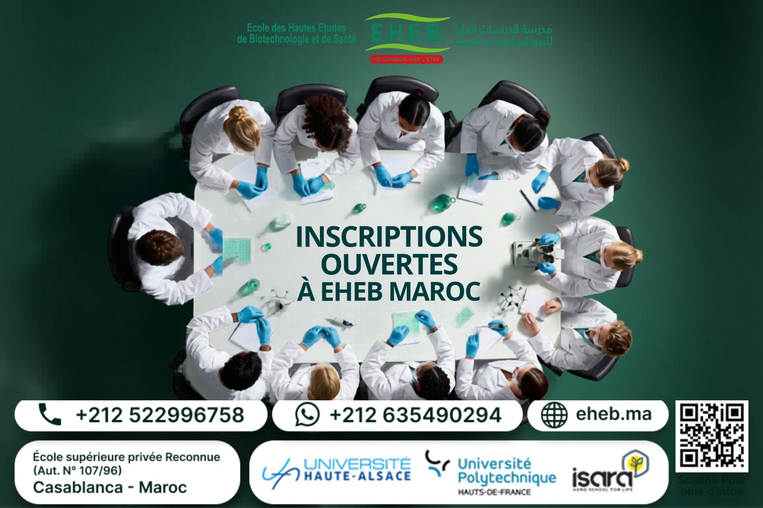 Inscriptions ouvertes EHEB Casablanca