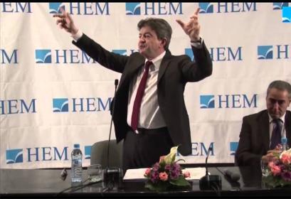 La visite de M. Jean Luc MELENCHON et son intervention à HEM Rabat