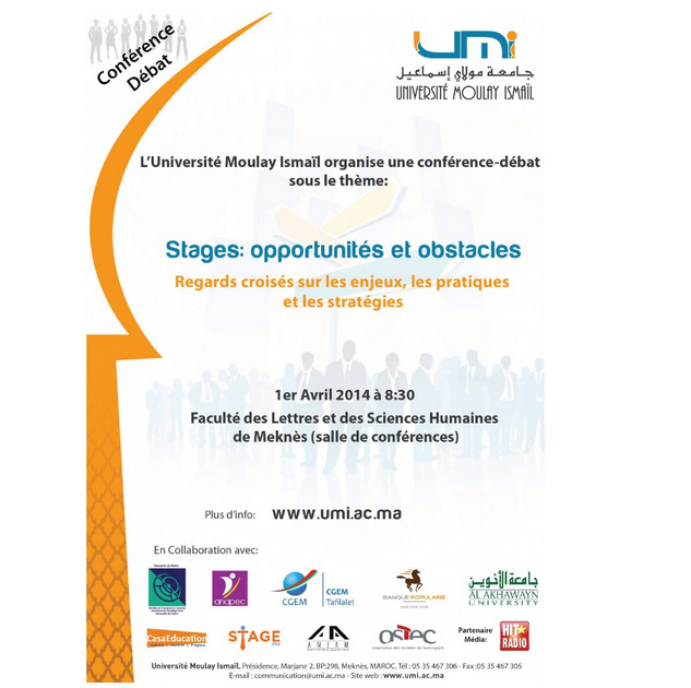 Université Meknes : Conférence-débat sur les stages en entreprises
