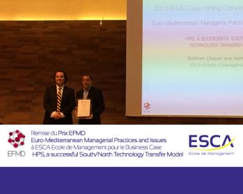 ESCA Ecole de Management primée à l'international pour le Business Case HPS
