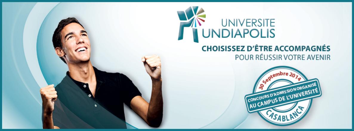 Concours d'admission le 30 Septembre de l'Université Mundiapolis à Casablanca