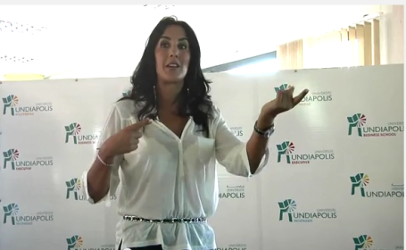 Nahed RACHAD à l'Université Mundiapolis à Casablanca pour sa 2ème conférence