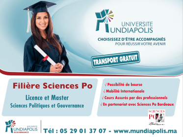 Sciences Po à l'Université Mundiapolis : Inscriptions Ouvertes !