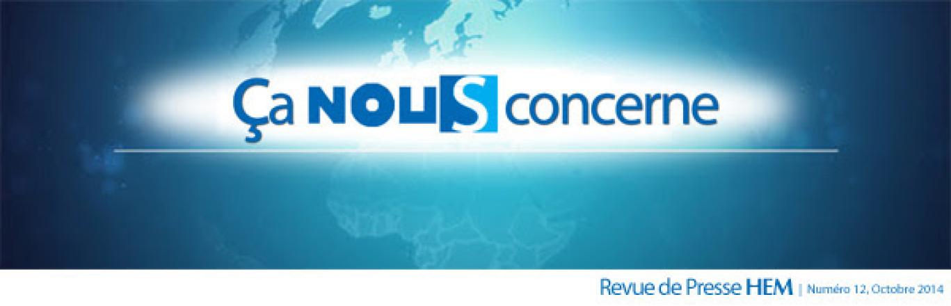 HEM - Ca nous concerne, Newsletter du mois d'octobre 2014