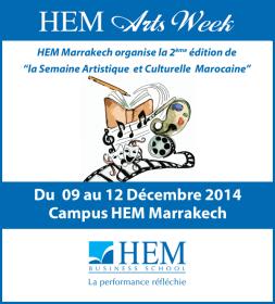 HEM - HEM ARTS WEEK au Campus de HEM Marrakech du 09/12 au 12/12
