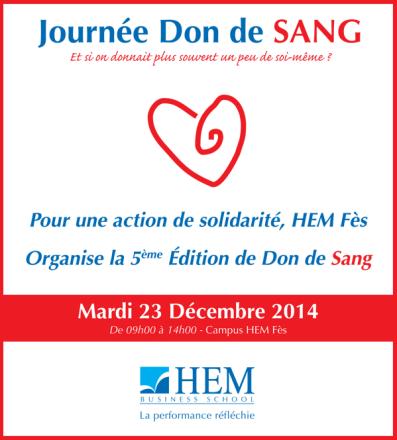 HEM - Journée Don de Sang au Campus de HEM Fès.