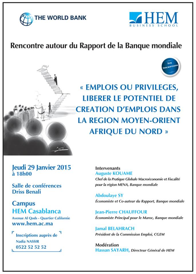 HEM - Présentation du rapport de la Banque mondiale au sein de HEM Casablanca
