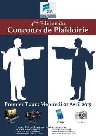 IGA Fès: Concours de Plaidoirie 2014/2015