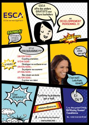 Ateliers de Coaching pour futurs Bacheliers à ESCA