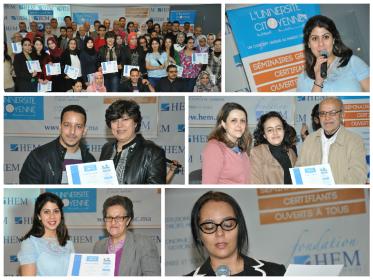 HEM - Cérémonie de remise des attestations d'auditeurs à HEM Rabat - Université Citoyenne
