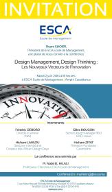 Conférence ESCA: Design Management, Design Thinking : Les Nouveaux Vecteurs de l'Innovation
