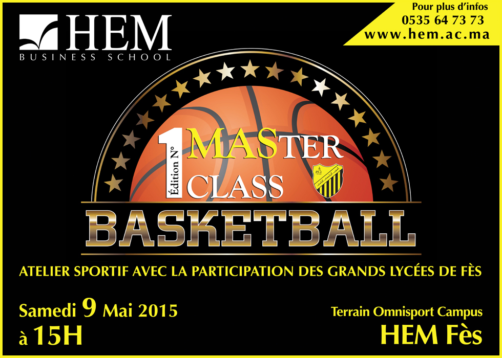 HEM - 1ère édition Master Class Basket Ball au Campus HEM Fès