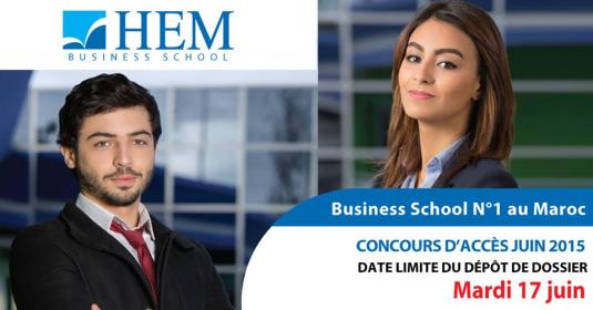 HEM - Ouverture des inscriptions au concours d'accès 1ère année à HEM.