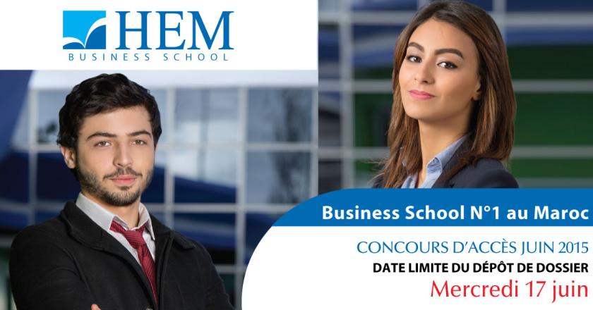 HEM - Concours d'accès session du mois de Juin à HEM  Business School