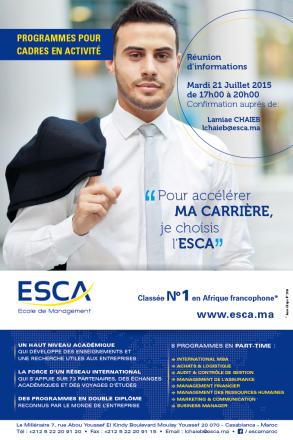 ESCA, Réunion d'informations : Formation continue