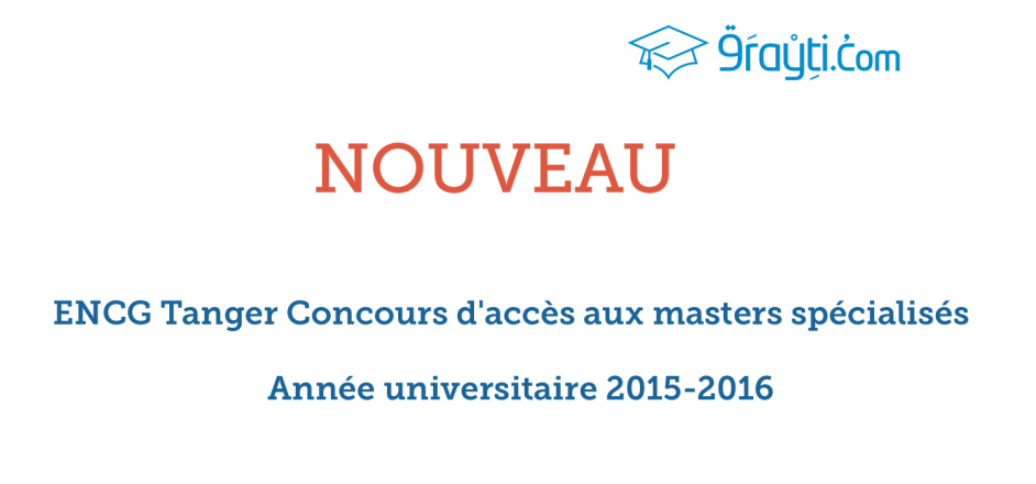 Masters-ENCG-Tanger-2015