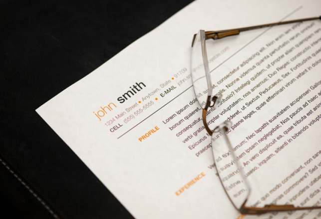 premier CV professionnel consignes