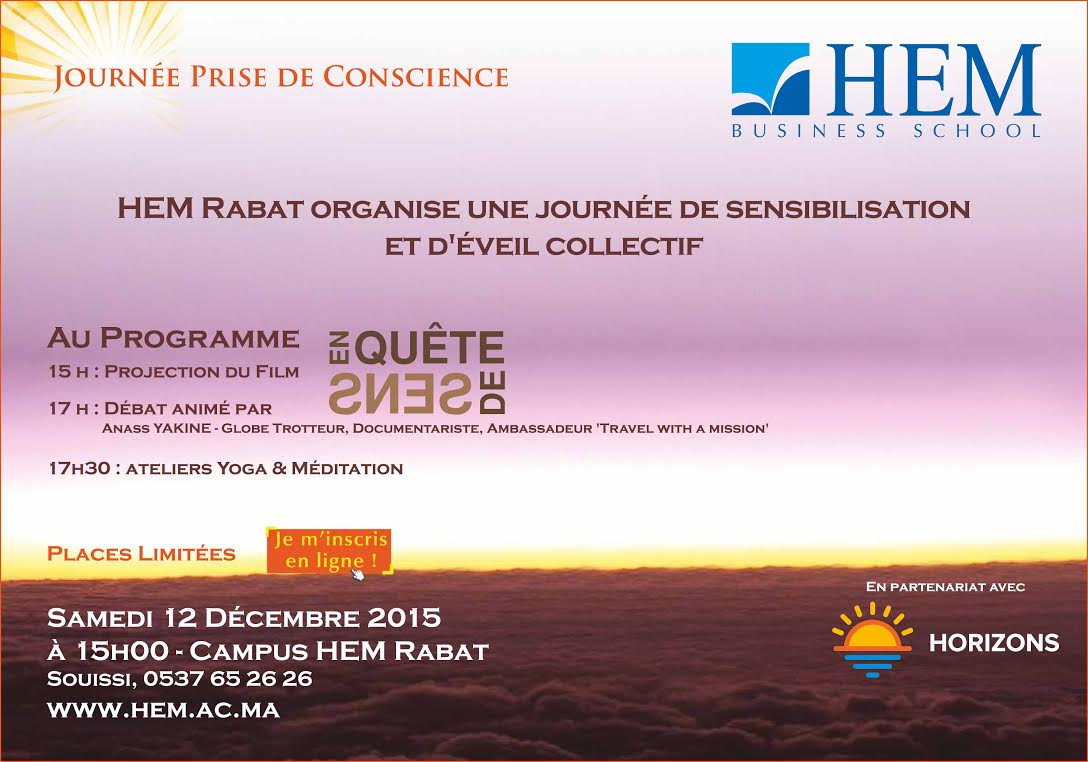 HEM Rabat - Journée Prise de Conscience – En quête de Sens