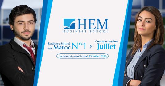 HEM - Inscriptions Ouvertes en 1ère année  pour la session de Juillet 2016
