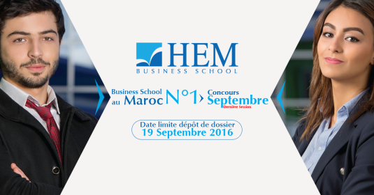 HEM - Inscriptions ouvertes 1ère année - Dernière session Septembre 2016