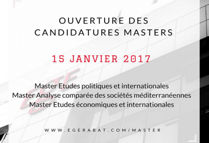 Candidatures Master EGE 2017-2018