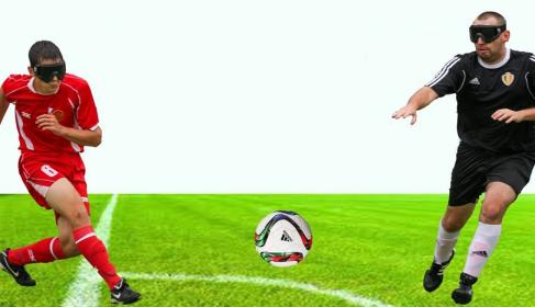 Match mini-foot Aveugle