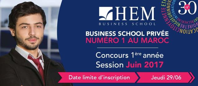 HEM Concours d’accès en 1ère année 2017