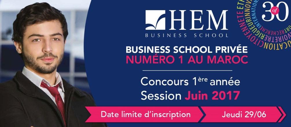 HEM Concours d’accès en 1ère année 2017