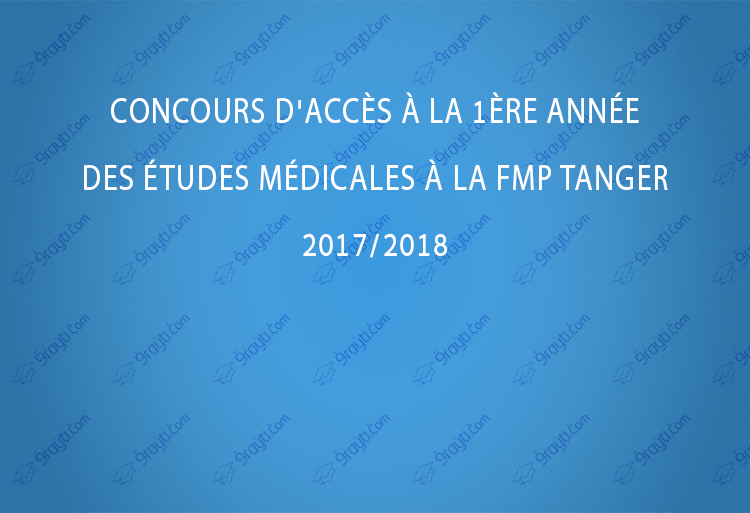 Concours FMP Tanger 2017