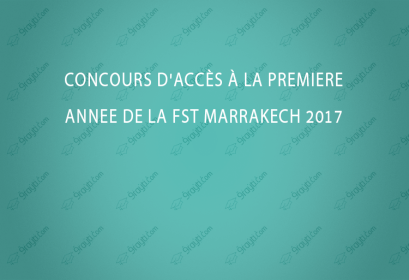 Concours FST Marrakech 2017