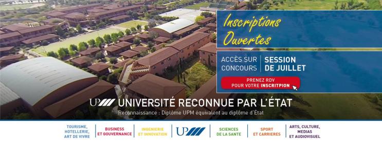 Inscriptions ouvertes - Université Privée de Marrakech, reconnue par l'état-session de Juillet 2017