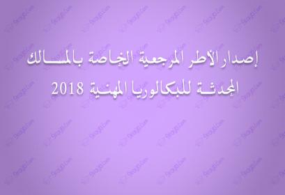 cadres referentiels pour les epreuves du bac professionnelle 2018