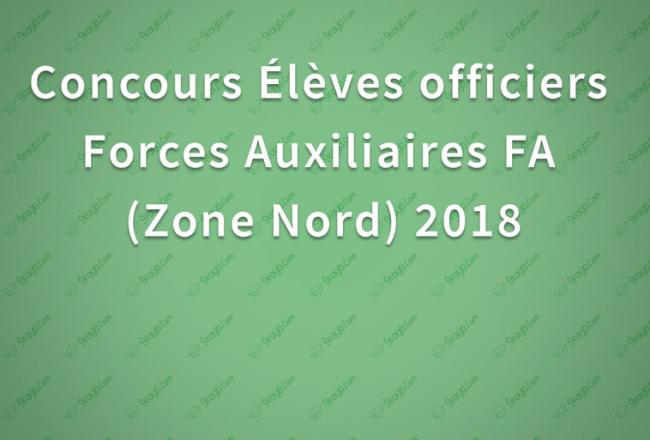 Concours Élèves officiers FA Zone Nord 2018