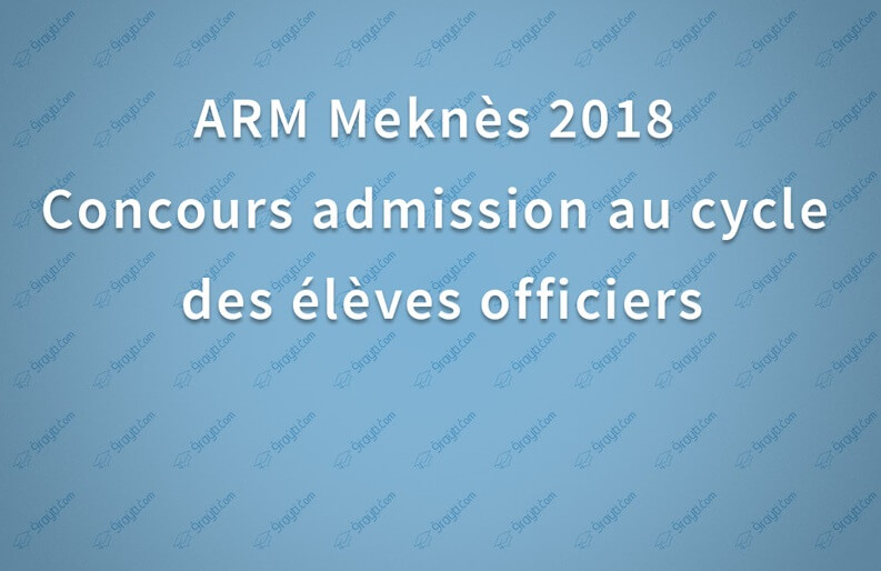 Concours élèves officiers ARM 2018