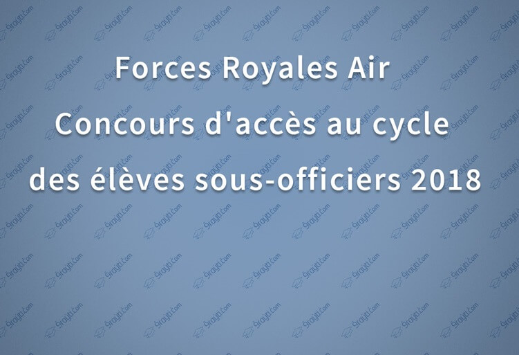 FRA Concours élèves sous officiers 2018