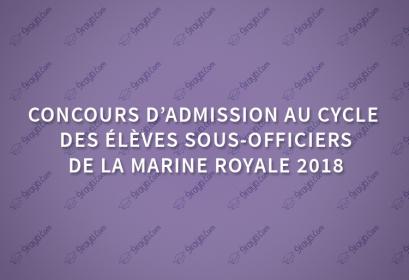 concours-élèves-sous-officiers-Marine-Royale-2018