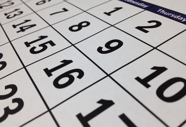 Calendrier inscription concours UIZ 2018