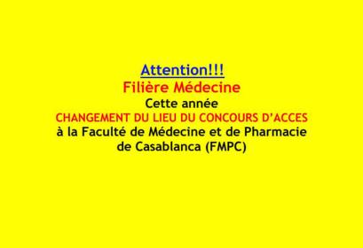 Changement-lieu-concours-FMPC-filière-médecine-2018