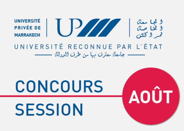 UPM Concours d'admission session août (du 1er au 31 août)