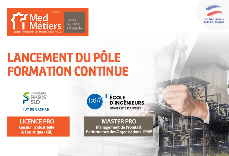 Formation continue pour Bac+2 et Bac+3 de Med Métiers – HEM