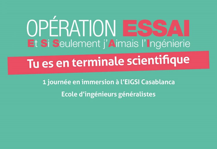 EIGSI Casablanca Opération ESSAI 2019