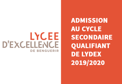 Admission Cycle Secondaire Qualifiant Lycée Excellence Benguerir Lydex 2019-2020
