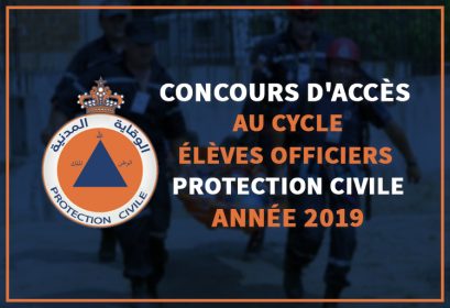 Concours Accès Cycle Élèves Officiers Protection Civile 2019