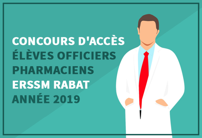 Concours Élèves Officiers Pharmaciens ERSSM 2019