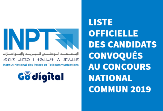 Liste officielle des candidats convoqués au CNC 2019