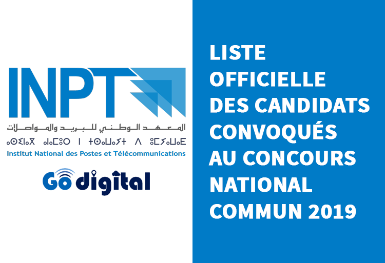 Liste officielle des candidats convoqués au CNC 2019
