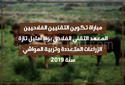 Concours Techniciens Agricoles Polyculture-Élevage Institut Technique Agricole Oued Amlil Taza 2019