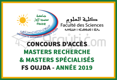 concours Masters Recherche Masters Spécialisés FS Oujda 2019