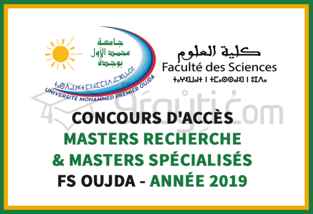 concours Masters Recherche Masters Spécialisés FS Oujda 2019